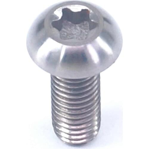 2 PCS M5x14mm Ti GR5 Titanium Dome Button Head Screw T25 Torx For Bike Bottle Cage