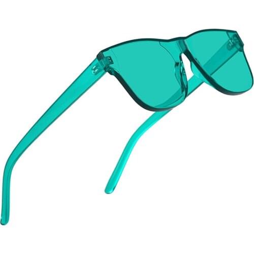 Candy Colorful Sunglasses Women One Piece Lens Square Sun Glasses for women Luxury Colorful Glasees Brand Designer High Quality