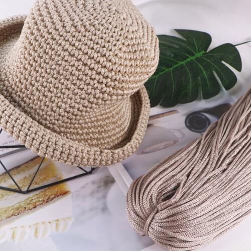 200g light thick ice silk thread hand-woven sun hat summer sun hat knitting thread crochet knitting cushion wool