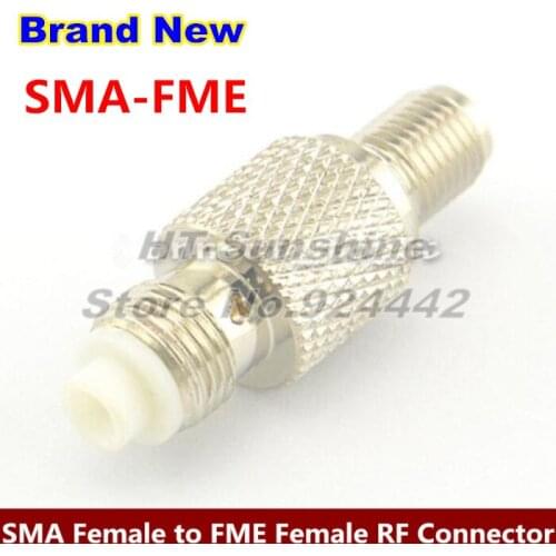 150PCS/LOT Nickel Plated SMA-FME Adapter SMA Female to FME Female RF Straight Connector