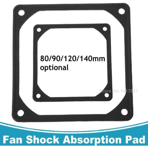2PCS Gdstime 80MM 90MM 120MM 140MM PC Case Fan Anti Vibration Gasket Silicone Shock Absorption Pad