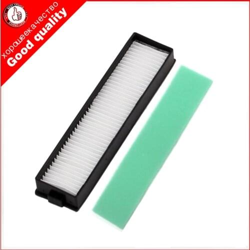 2pcs/lot 1PC H11 HEPA Filter and 1pc green sponge for LG Hom Bot VR6270LVM VR65710 VR6260LVM VR6370LVM series Robot Cleaners