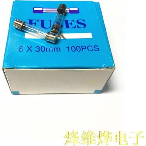 6 * 30 glass fuse T8A 250V delayed fuse 20 fuses microwave