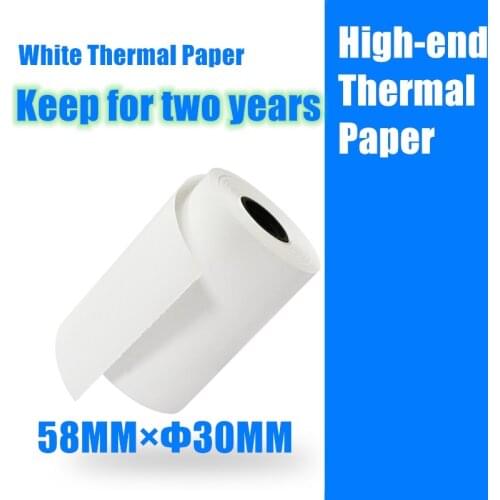 9 Rolls Thermal Paper for Mini Printer 57*30mm Printer Paper Label Sticker Receipt Paper Suitable for Peripage Paperang Baypage