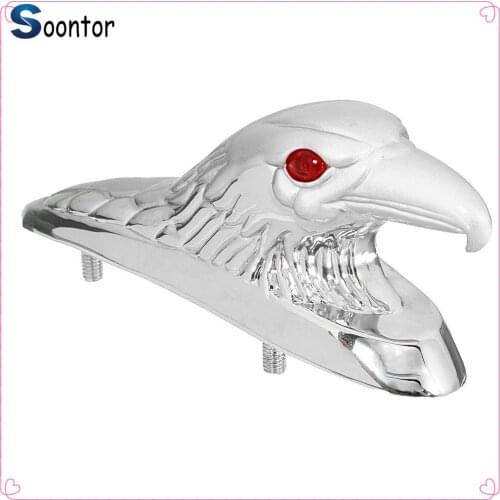 Motorcycle accessories eagle head Ornament front fender bonnet light for SUZUKI GSF600 Bandit GS1000 GS500E GS550M GSX1100F