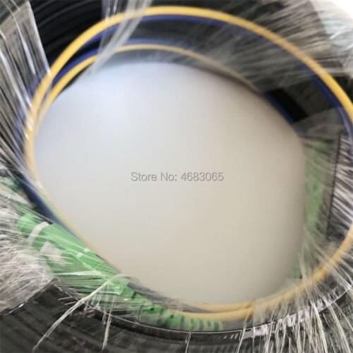 Free Shipping 100M Outdoor Fiber Optic Drop Cable Patch Cord SC/APC to SC/APC Duplex SM G657A2 LSZH 4 core Drop Cable Patch Cord