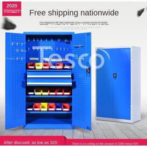 Safety tool cabinet for tool cabinet iron cabinet workshop factory double door lockers