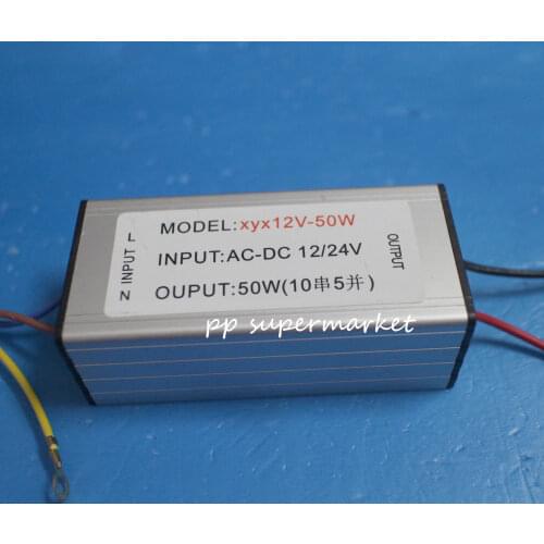 5pcs DC12V-24V 50W High Power LED Waterproof Driver Constant Current 1500mA 30-36V
