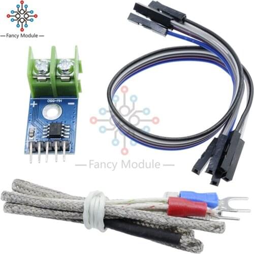 Diymore High Quality MAX6675 K-type Sensor Thermocouple Temperature With SPI Temperature 0-800 Degrees Module 4Pin Dupont Line