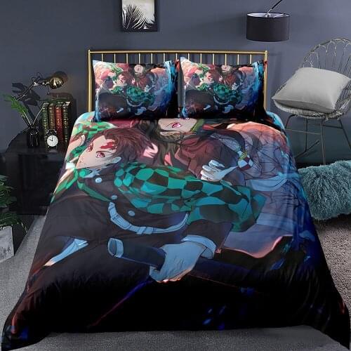 Devils Blade Series Bedding Set Printing Quilt Cover Pillowcase For Room Decoration Bedding Household Textile Products
