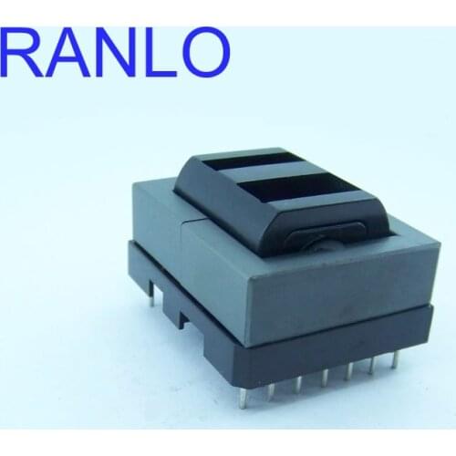 EC39/45 ER39/45 2 Slots LLCR transformer bobbin N87 PC44 Soft magnetic ferrite core 7+7pin