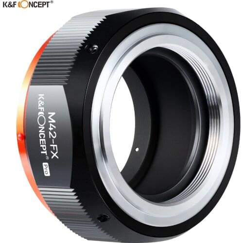 K&F Concept M42 to Fuji X Lens Mount Adapter for M42 Screw Mount Lens to Fujifilm Fuji X-Series X FX Mount Mirrorless Cameras wi