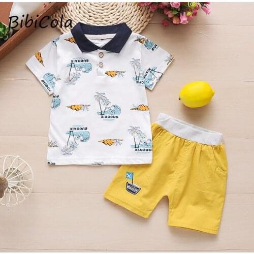 Boys summer clothes sets new kids fashion casual cotton tops+pants 2Pcs suits for children tracksuits baby boys outifits