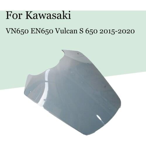 Motorcycle Windshield with Bracket For Kawasaki VN650 EN650 Vulcan S 650 2015 2016 2017 2018 2019 2020 Accessories