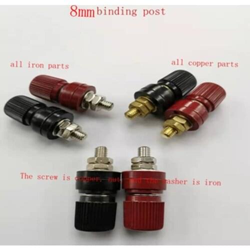 Copper screw terminal 8mm M8 copper nickel terminal inverter lithium battery welding machine terminal
