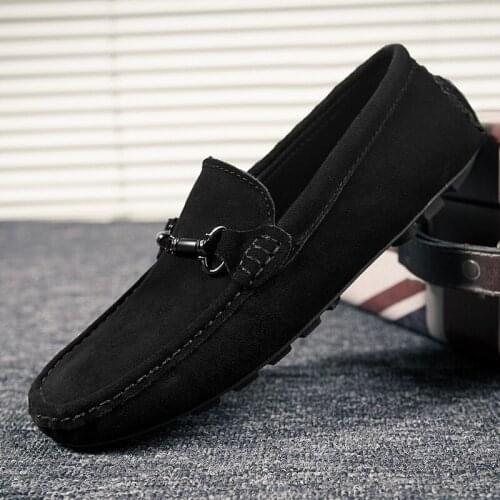 2021 Fashion Moccasins Men Casual Shoes Comfy Breathable Leather Loafers Shoes Men Brand Boat Shoes Soft Classic Handmade Flats