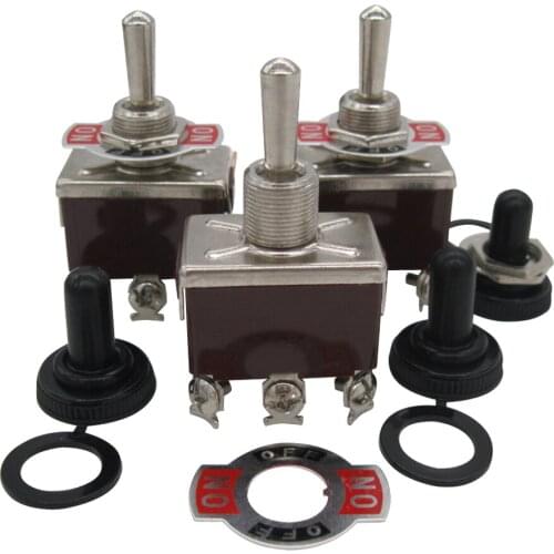 TWTADE 3pcs Toggle Switch Rocker Heavy Duty 20A 125V SPDT 6 Pin 3 Position ON/OFF/ON Ten-1322