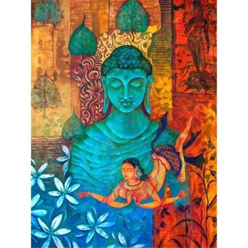 Buddha Printed 11ct Cross Stitch Full Kit Dmc Hobby Handmade Sales Different Printed 11CT Cross Stitch Design