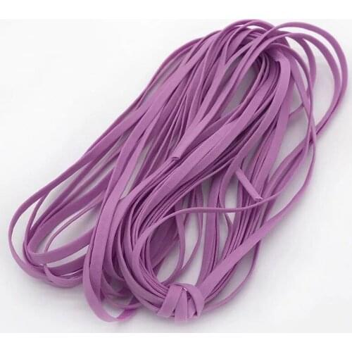 High quality 100 metres soft 5mm face Masks ear strap Hair band Color Elastic Bands DIY Mouth Mask Flat Cord Underwear Bra Ropes