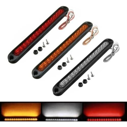 R3MD Trailer Boat Vehicle Tail Light Bar Brake Light Replacement Rear Brake Light Strip Bright 15LED Lamps