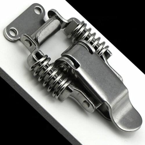 S/L iron double spring buckle Wooden box Toolbox Heavy duty lock with lock hole Electromechanical box Accessories