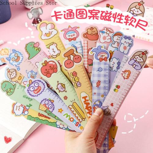 Cute Plastic Ruler Kawaii School Office Supplies Planner Accessories Student Prizes Cute School Supplies