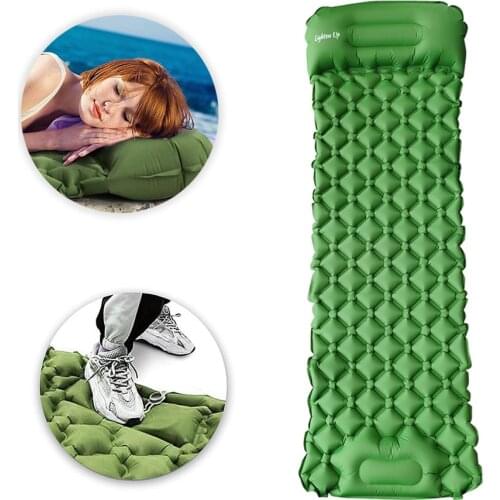 Outdoor Camping Mat Ultra-Light Self Inflatable Mattress Hiking Tent Mat Air Cushion Portable Sleeping Pad Waterproof Mattress