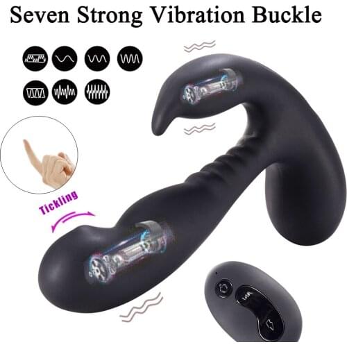 G-spot Vibrator Clitoris Stimulator Buckle Anal Prostate Massagers Remote Rechargeable Silicone Adults Sex Toys For Men Women