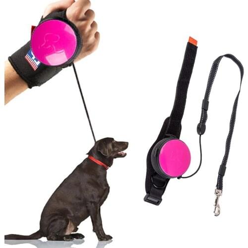Handsfree Wrist Retractable Dog Leash Pet Traction Rope Adjustable 3M Terrier Leash Belt Wrist Strap Running Jogging Dog Product