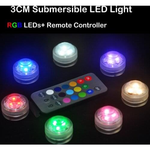 12pcs/lot RGB Colorful LED Tea Light waterproof reusable Submersible Wedding Vase Plum Blossom Shape Lamp with Remote Control