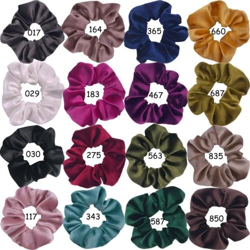 20 pcs/lot, Women Girls Velvet hair Scrunchie, Hair Ties