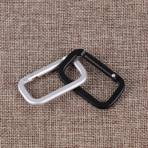 5 PCs Aluminum Alloy Plated Gate Spring Oval Rings Bag Belt Buckles Clips Carabiner Purses Handbags Oval Push Trigger Snap Hooks