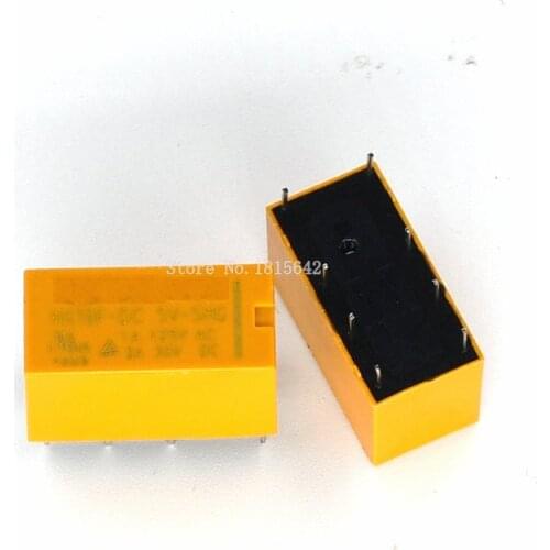 5PCS/LOT HK19F HK19F-DC5V-SHG DC5V 8 pins 2pdt DC 5V SHG Coil DPDT 8 Pin 2NO 2NC Power Relays PCB Type