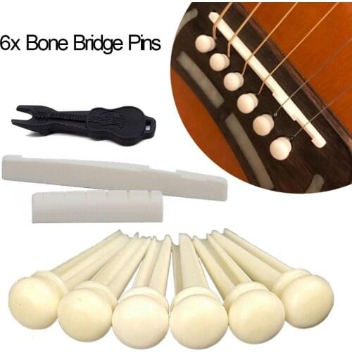 6pcs/set Acoustic Guitar Bridge Pins String Nails Nut Nail Remover Musical Instrument Accessories