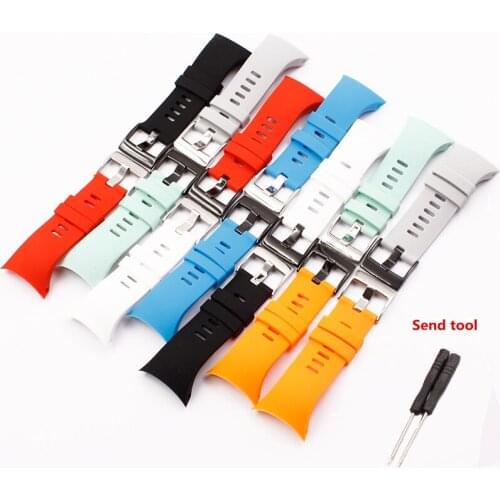 Watch accessories for Suunto silicone strap Spartan Trainer cool running photoelectric meter with rubber substitute