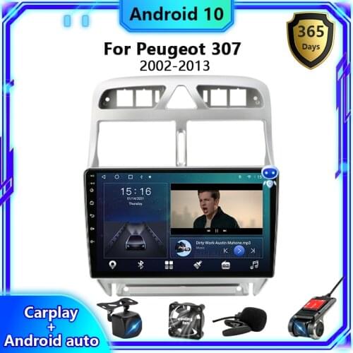 Develuck 2 din Android car Radio multimedia Player For Peugeot 307 307CC 307SW 2004-2013 Auto 2din stereo DVD GPS Navigation FM