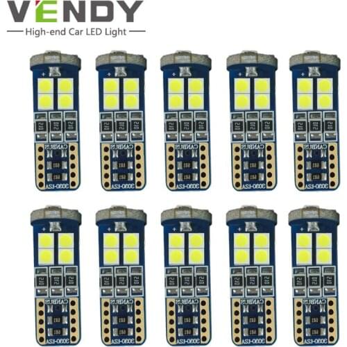 10pcs W5W T10 Car LED Clearance Lights Bulb Canbus Lamp For vw polo touran audi a4 b8 a3 bmw e46 e90 skoda octavia a7 a5 Rapid 2