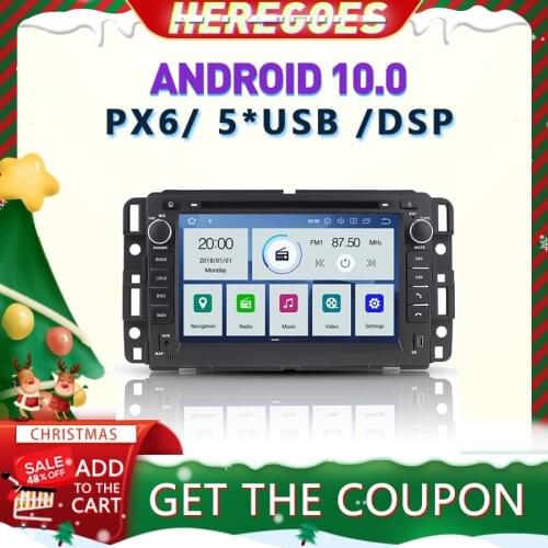 Carplay PX6 Android 10.0 Car DVD Player For GMC Sierra Yukon Denali Acadia Savana Chevrolet Express Traverse Equinox Auto radio