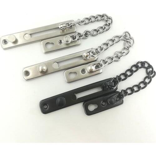 Stainless Steel Anti-theft Chain Hotel Safety Chain Door Button Room Door Anti-theft Chain Anti-theft Chain Button
