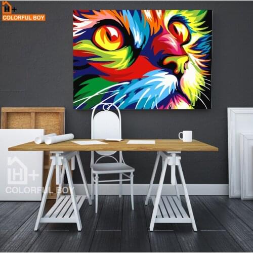 Настенные масляные картины COLORFUL BOY China At AliExpress