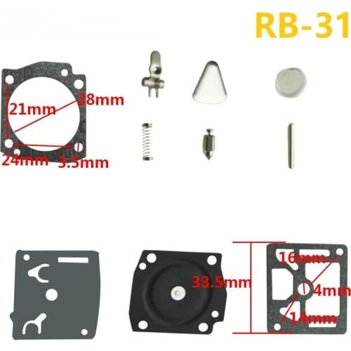 RB-31 Carburetor Repair Rebuild Diaphragm Gasket Kit For Stihl 034 036 MS360 034 Zama C3A HUSQVARNA 365 362 371 372 372XP RB 31