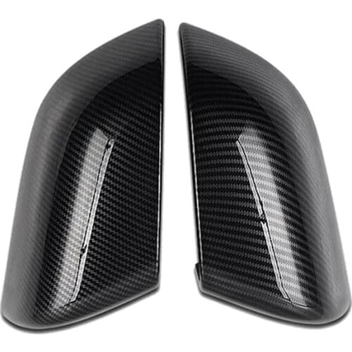 Carbon Fiber Look Car Rear View Mirror Cover For Tesla Model 3 2017 2018 2019
