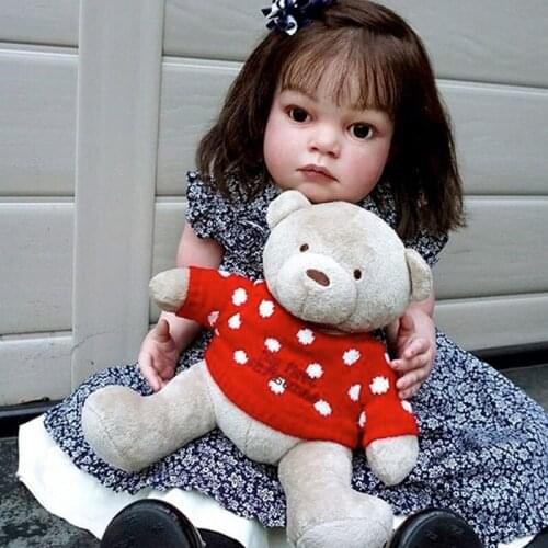 Reborn Baby huge Doll Unfinished 28 Inches Lifelike reborn toddler Tatiana Vinyl Unpainted Doll DIY with cloth body Parts