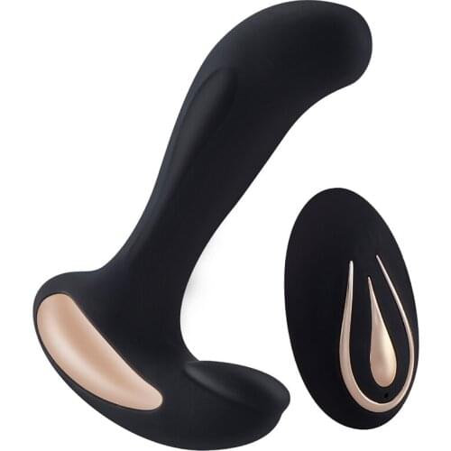 Vibrating Prostate Massager Men Anal Plug Waterproof Powerful Motors 10 Stimulation Patterns Butt Plug Sex Toys for Adults