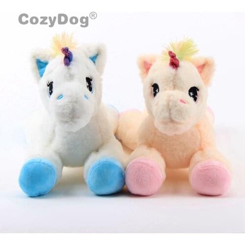 Soft Sleeping Pillow Doll Lying Unicorn Plush Toy Cartoon Stuffed Animals Cute Pink Lovely Unicorn 22x36x26cm Children Gift