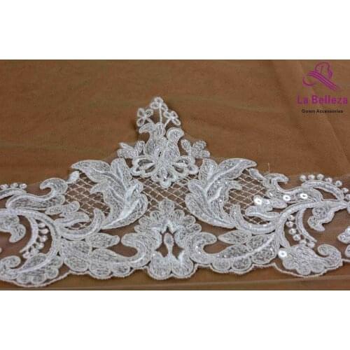 New off white sequins lace trim DIY clothing accessories material 15cm 5yard/lot