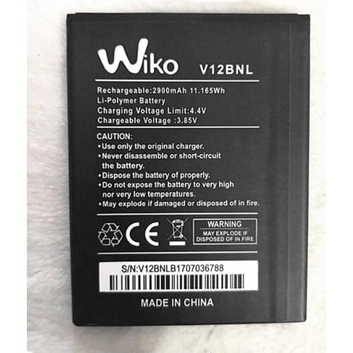 New 3.85V 2900mAh Battery For Wiko View V12BNL Mobile Phone Battery + Track code