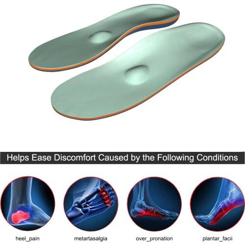 Orthopedic insoles flat foot arch insoles for men and women adult sports insoles custom breathable shock absorption