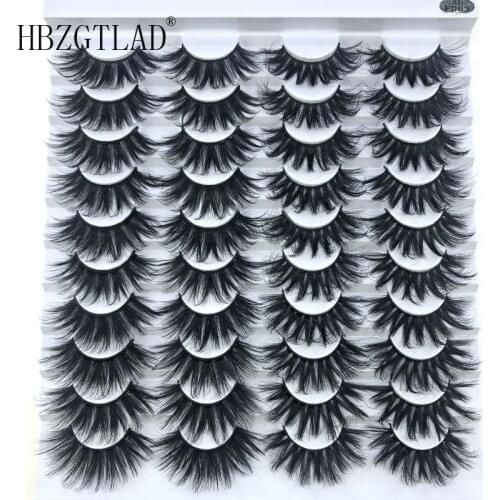 New 2/10/ 20 pairs natural false eyelashes fake lashes long makeup 3d mink eyelashes eyelash extension mink eyelashes for beauty