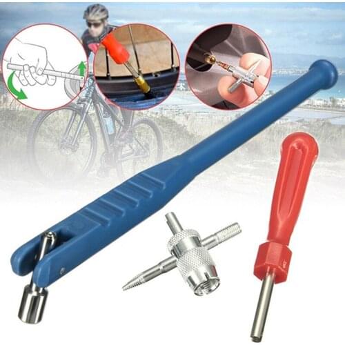 Car Motorcycle Truck Tyre Valve Stem Puller Core Remover 4 WAY Repair Tool Kit removal tool car Styling Repair Tools